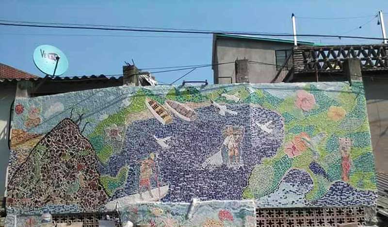 Mural de mosaico Acapulco