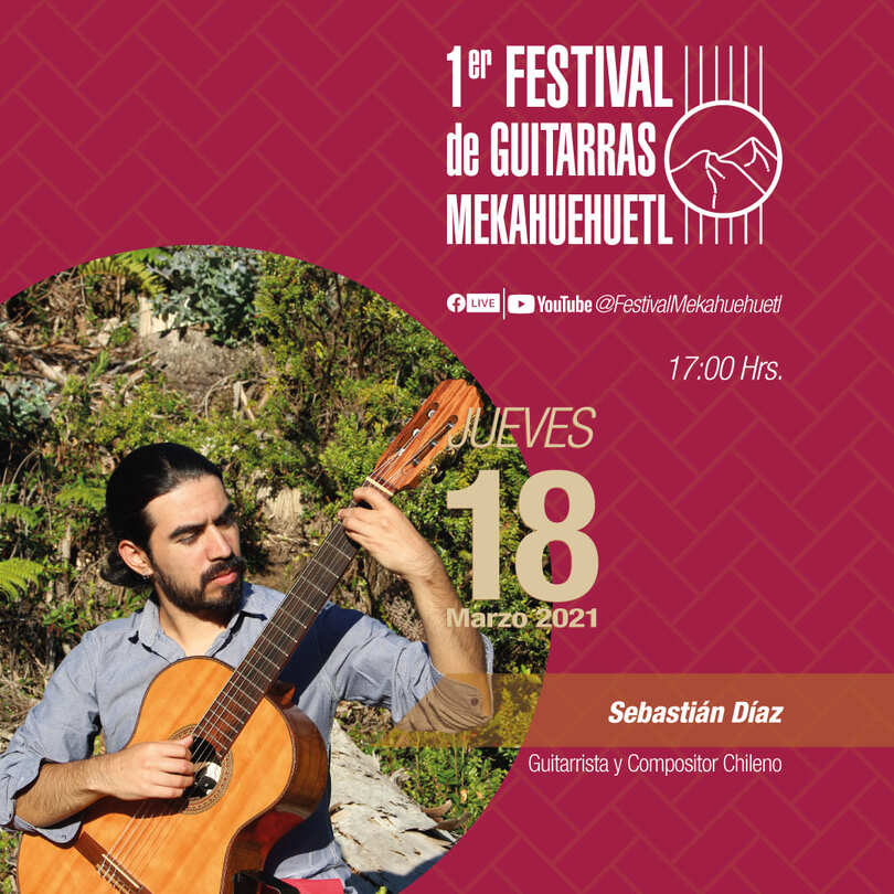 Sebastián Díaz en el 1er Festival de Guitarras "Mekahuehuetl"