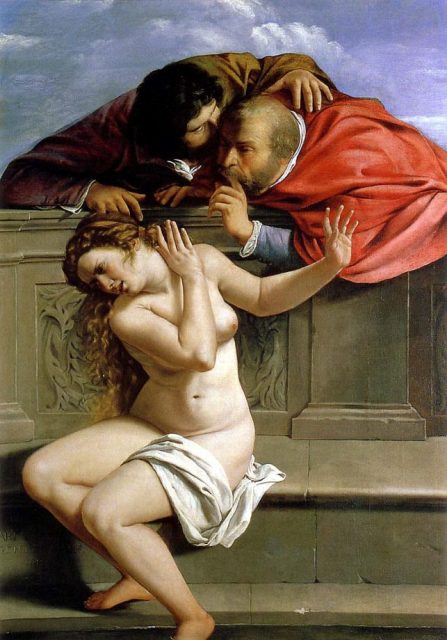 "Susana y los viejos" de Artemisia Gentileschi (1610) 