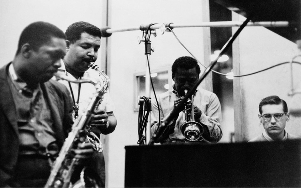 John Coltrane – Cannonball Adderley – Miles Davis and Bill Evans Kind of Blue recording session 1958