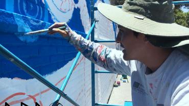 Guerrerense en invitado a participar en programa de murales en Iztapalapa