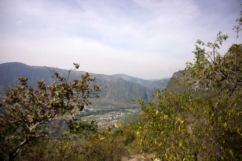 Ilustración 1 Vista hacia el valle donde se localiza Santiago Apoala