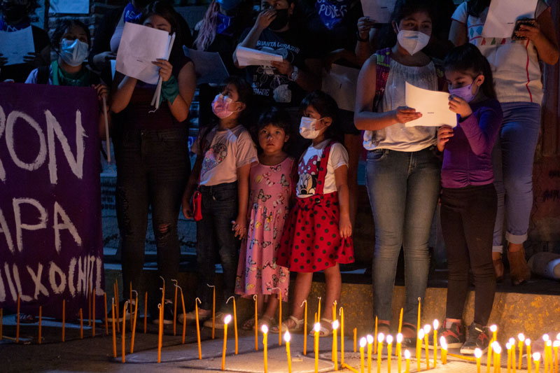 Velada por los Derechos de las Mujeres en Tlapa, Gro.