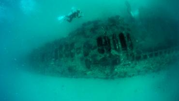 Arqueólogos del INAH registran submarino de la Primera Guerra Mundial