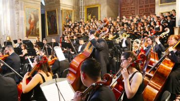 Música Sinfónica y Coros de Guanajuato suenan en el Templo de la Compañía