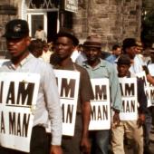 Marcha a favor del movimiento de Martin Luther King